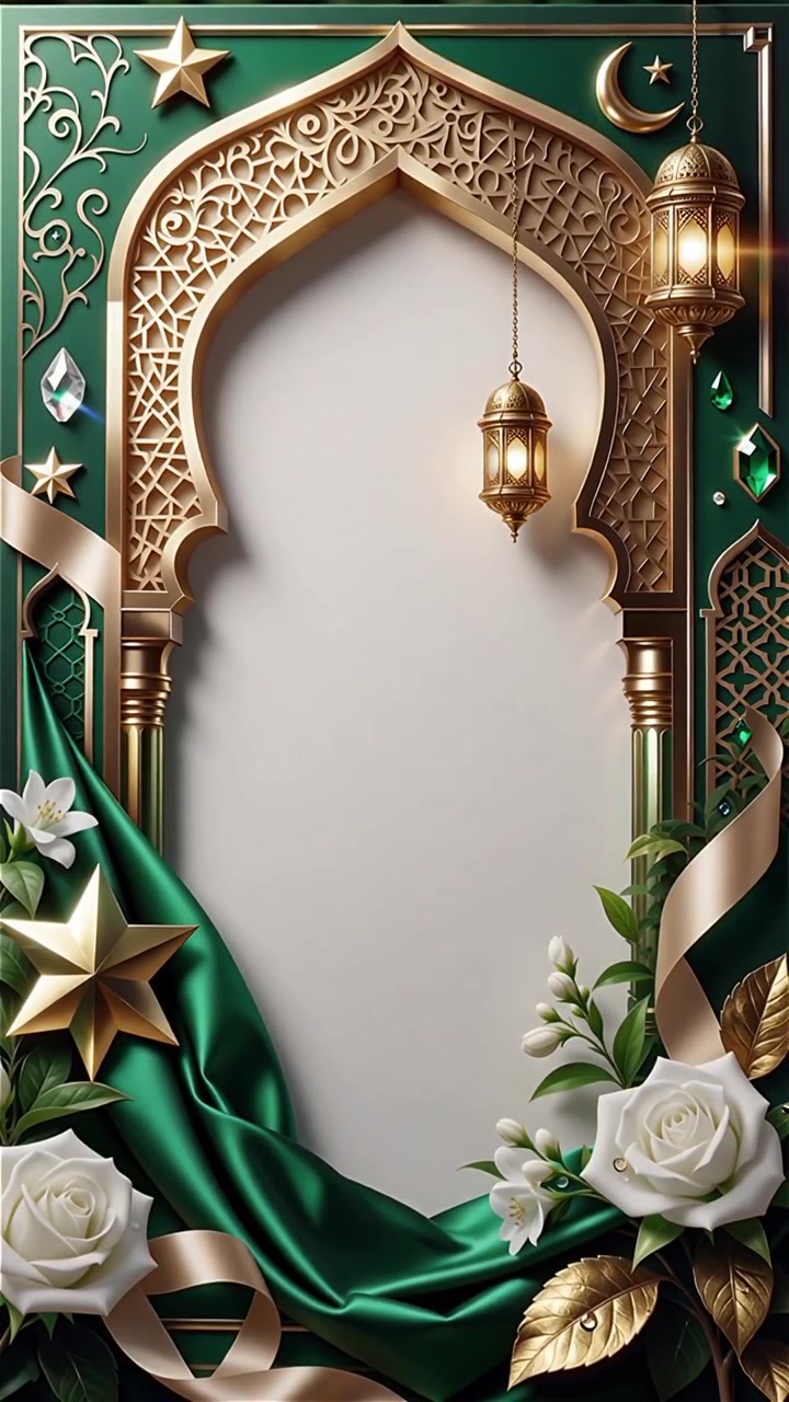 Compleanno del Profeta Maometto Mawlid al-Nabi Sfondo Islamico