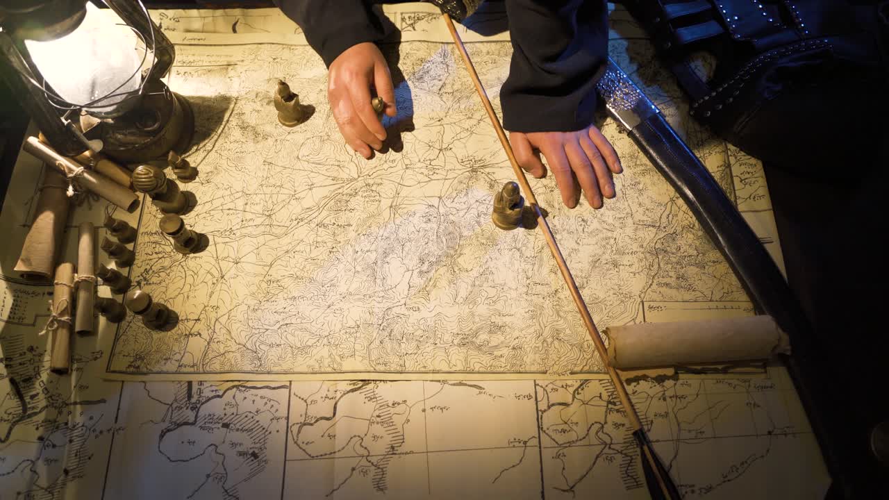 역사적 시기부터 전쟁을 위해 그려진 지도입니다.