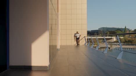 Young Black Runner Man Jumping And Training For Marathon Outdoors