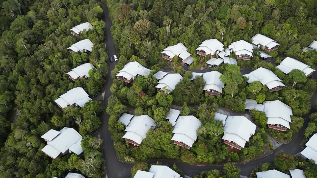 villas de montaña situadas entre la prístina selva tropical del patrimonio de la humanidad de la unesco, el parque nacional lamington.