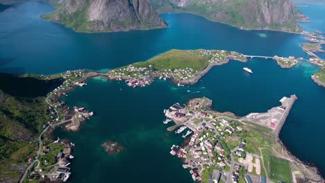 Imágenes-Aéreas-De-Las-Islas-Del-Archipiélago-Lofoten