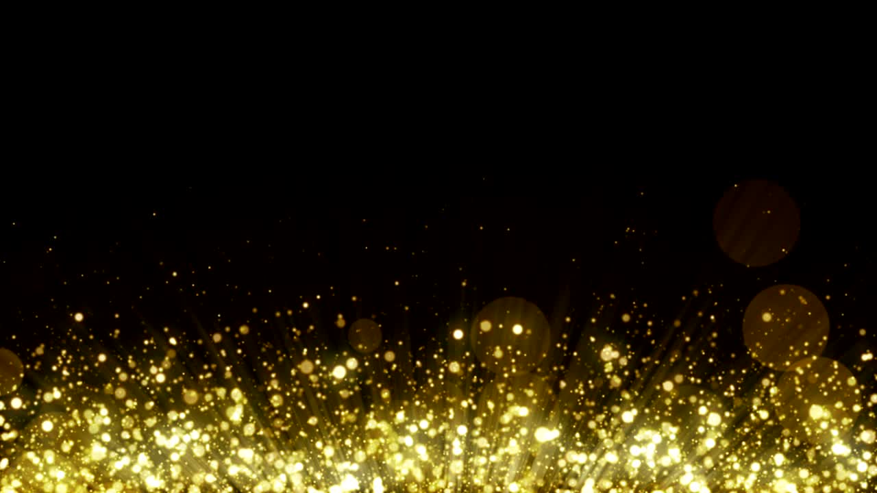 입자 금 반이는 보케상 먼지 추상적인 배경 루프
