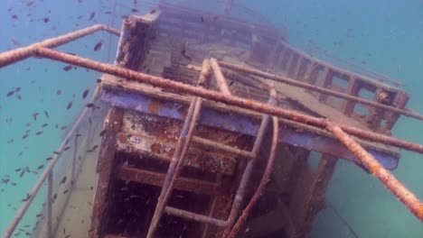 wooden boat underwater-1