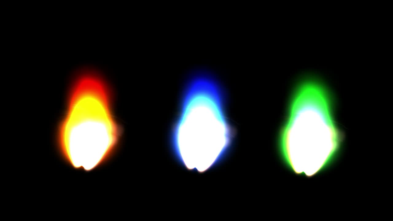 다채로운 불빛 모션 그래픽과 야간 배경