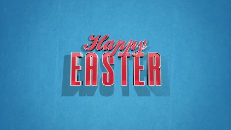 easter delight vibrant cut-out letters on a blue backdrop exude joy