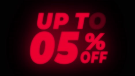 up to 5% off