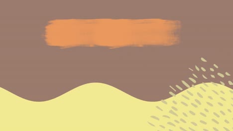 animation of organic shapes and textural elements in earth tones