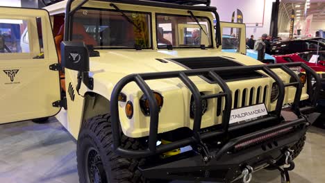 custom tailor made hummer hmmwv at car show