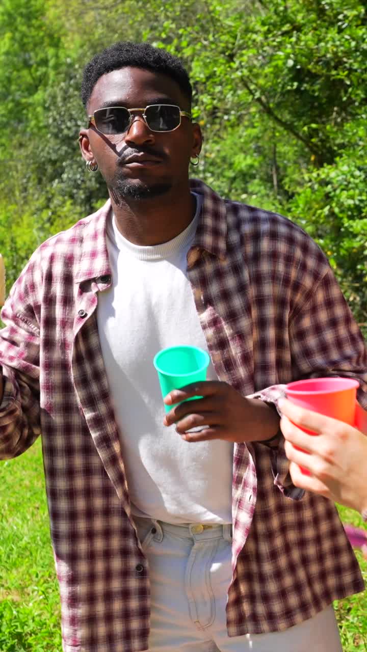 Friends enjoying a party with drinks