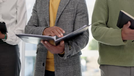 recruitment, row and hands of business people