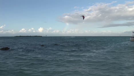 stock footage kite surfing