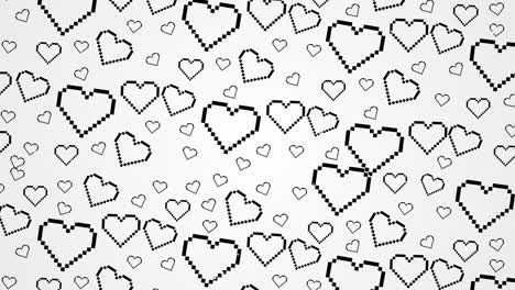 valentines and wedding hearts loop background animation 4k