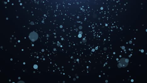 partículas azules que se mueven horizontalmente