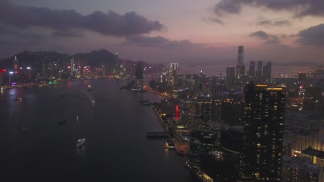 imagen aérea del distrito de kowloon en hong kong