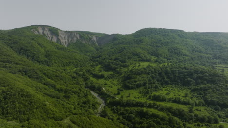 vibrant, untouched by a human hand natural landscape in georgia