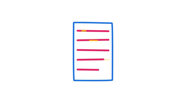 Håndtegnet animation af en tjekliste, der bliver oprettet