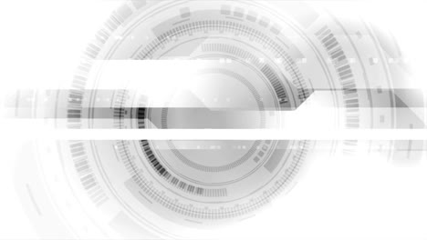grey abstract tech hud interface gear video animation