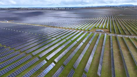 aerial view of solar panels generating renewable energy outdoors