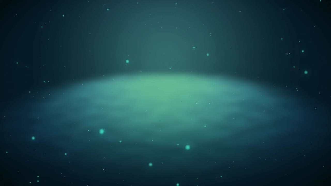 Bright blue dots on a dark blue background