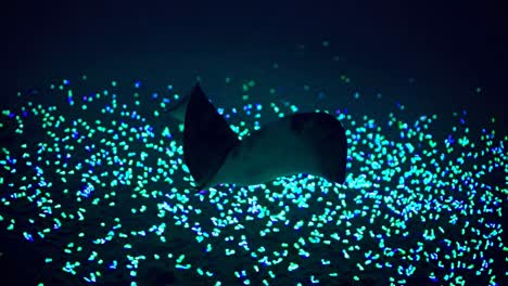 stingray in glowing light