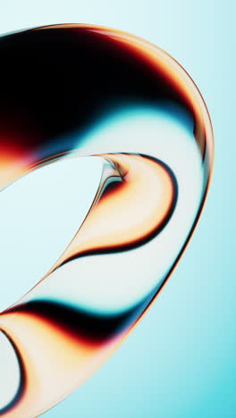 abstract colorful gradient glass background with smooth transitions of color, 3d rendering.