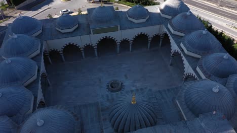 uskudar valide sultan camii, istanbul drone footage