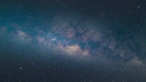 time lapse video. night sky milky way and dark sky starry loop.