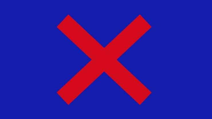 loop animation red cross rejection