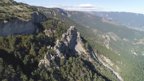 aerial view of mountainous landscape