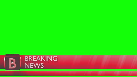 noticias de última hora tercera baja chyron tercer bucle 4k