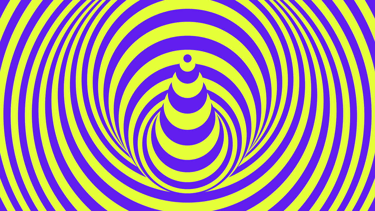 Motivo a spirale vibrante con combinazione di colori giallo e blu