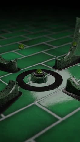 abstract green game board design