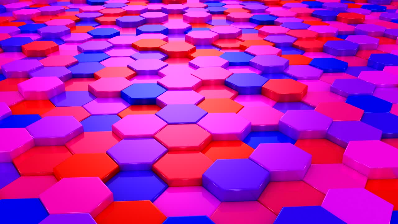 Animated Colored Hexagons