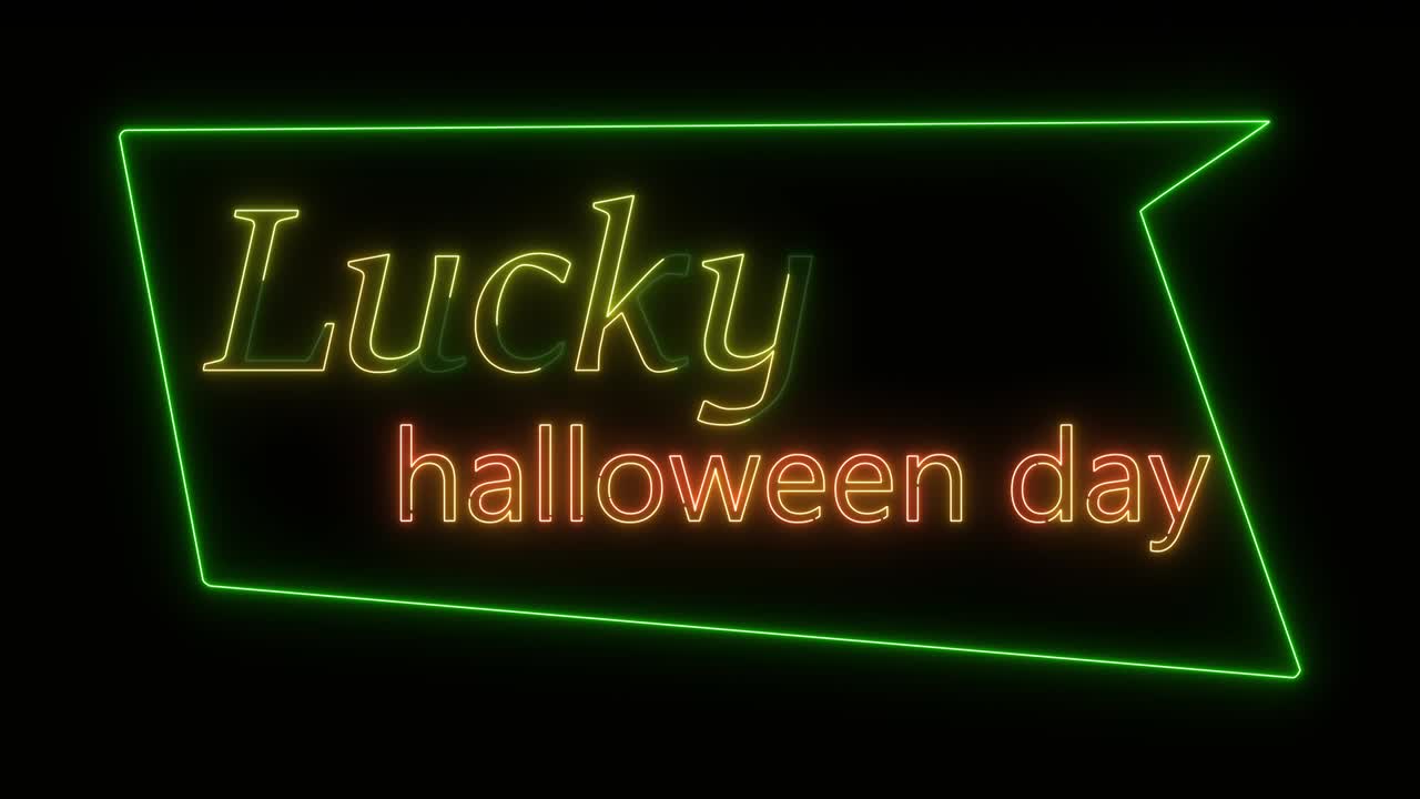 검은색 배경 에 있는 프레임 에 있는 네온 표지판 빛