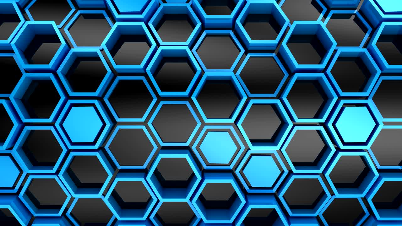 el fondo de los hexágonos