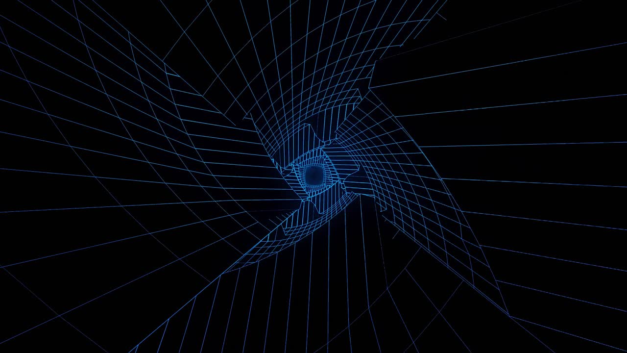 Abstract Tunnel di telaio a filo