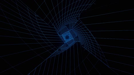 túnel de marco de alambre abstracto