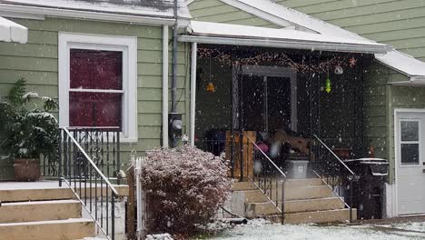 Woden-House-in-the-snowy-forest