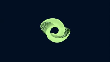 abstract green spiral design