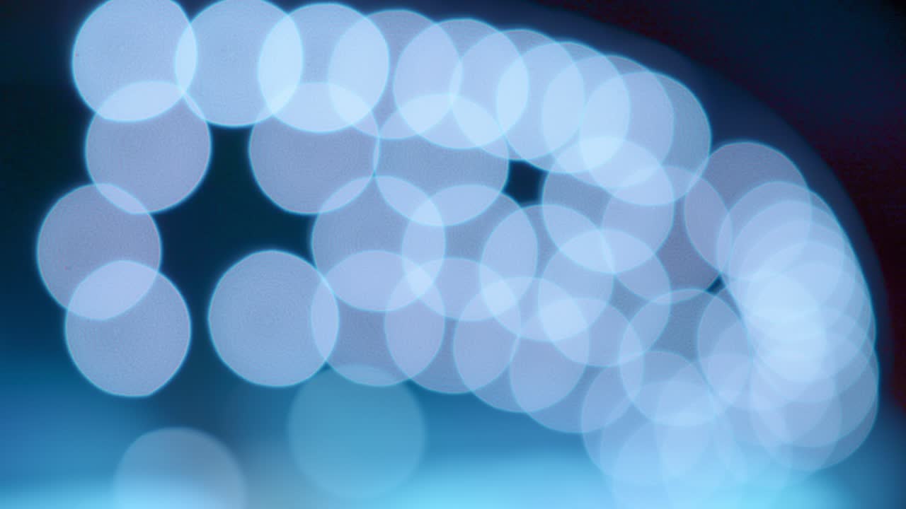 파란색 보케 조명 배경