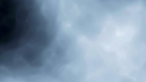 perfectly seamless loop of smoke slowly floating through space against black