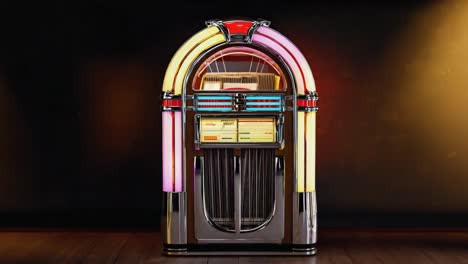 a classic retro jukebox