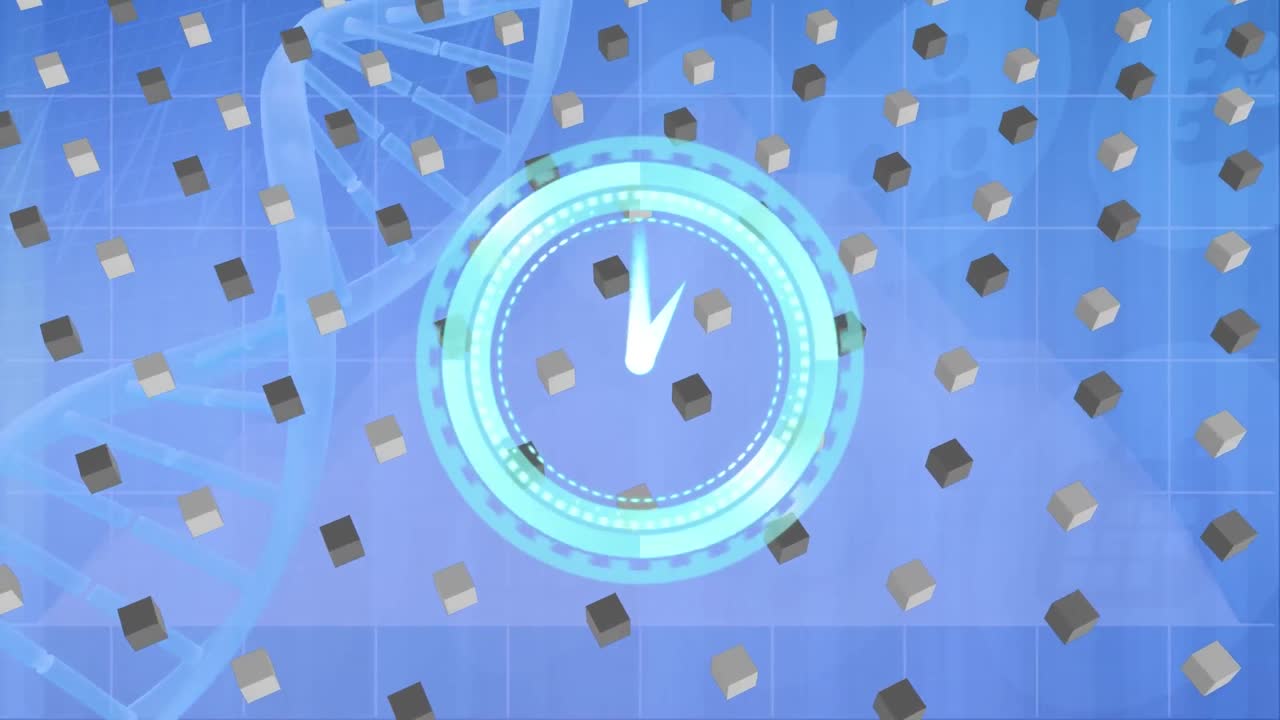 animación del procesamiento de datos científicos en tiempo real