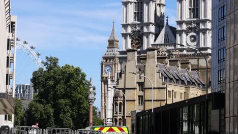 view of big ben and london eye