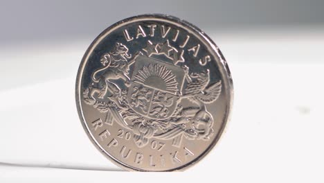 latvian one lat coins