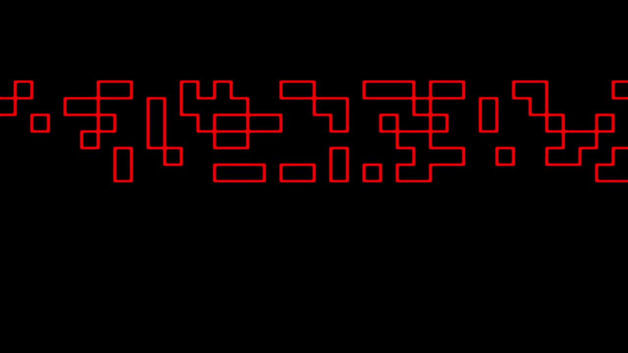 Red squares descending pattern