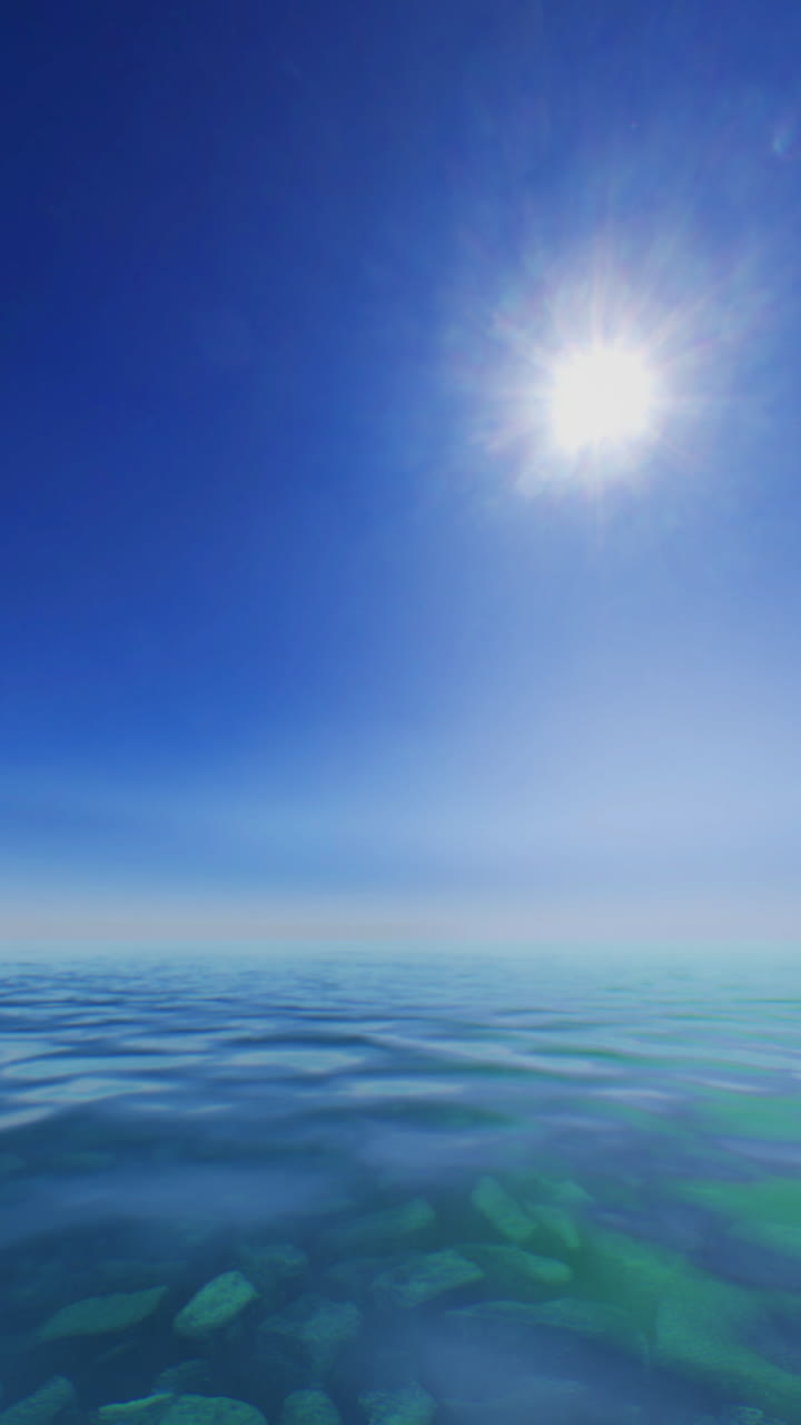 평화로운 파란 바다