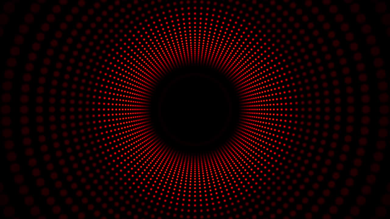 circle led tunnel