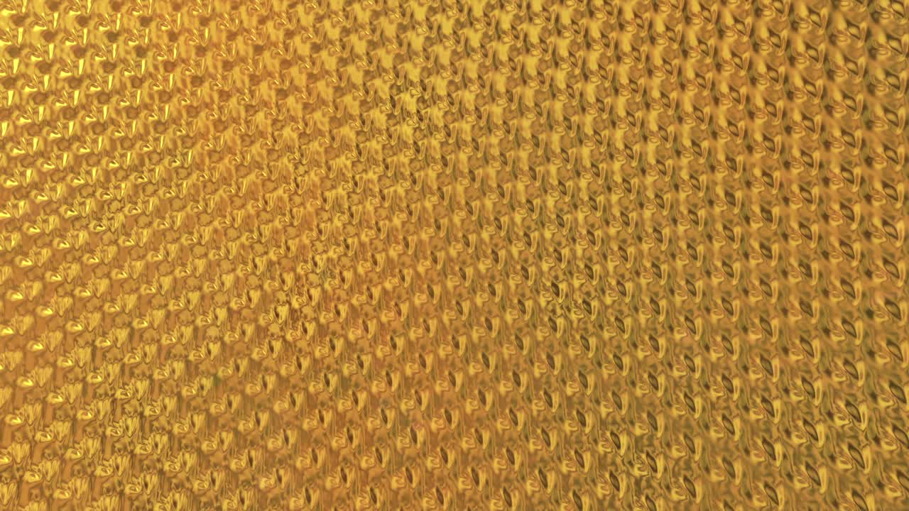 fondo de aluminio dorado. textura de oro bucle de renderización 3d 4k