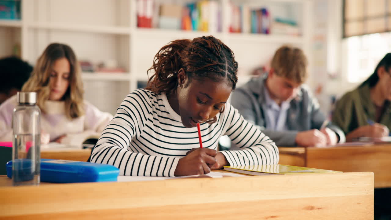 Students learning in a diverse classroom setting